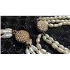Image 3 : Three-Strand White Freshwater Pearl Necklace and Bracelet Set with Gold-Tone Clasps