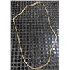 Image 1 : 10K Gold Box Link Chain Necklace, 7g