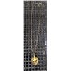 Image 1 : 10K Gold Heart Necklace with Filigree Pendant 2g