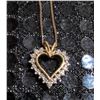 Image 3 : Roland's Jewelry 10K Gold Heart Pendant Necklace, 3g