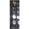 Image 3 : 10K Gold Chain Necklace with Textured Cross Pendant