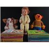 Image 2 : 3 Vintage Plush Dolls and 15 Disney/Children’s Books