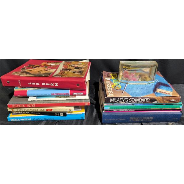 Books and Vintage Miniature Camel Diorama