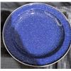 Image 3 : 6 Blue Enamel Plates and 2 Matching Mugs