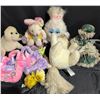 Image 2 : Plush Stuffed Animals, Baby Doll, and Assorted Doll Dresses