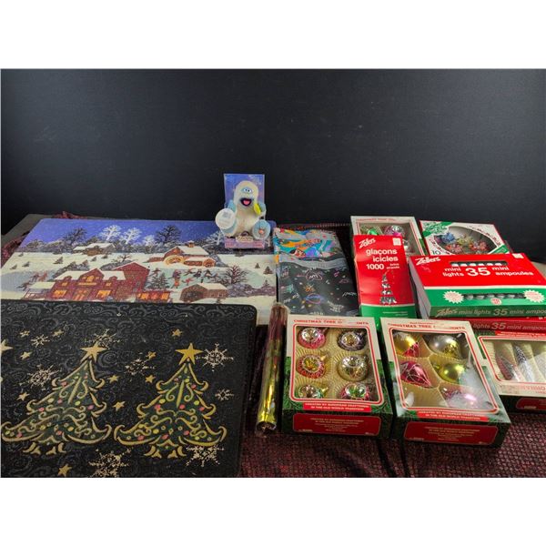 Christmas Decor, Lights, Ornaments, Plush, Doormats, Gift Wrap