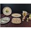 Image 1 : Decorated Plates, Teacups, Figurines and Jug – England and USA