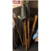 Image 1 : Military Cot, Blue Sweater, Pants, Military Cap and Assorted Hangers