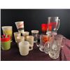 Image 2 : Drinkware and Tableware Lot, Glass, Plastic, and Ceramic