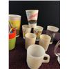 Image 4 : Drinkware and Tableware Lot, Glass, Plastic, and Ceramic