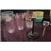 Image 6 : Drinkware and Tableware Lot, Glass, Plastic, and Ceramic