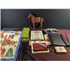 Image 1 : Office, Decor, and Collectible Items Including Cigarette Machine and Playing Cards