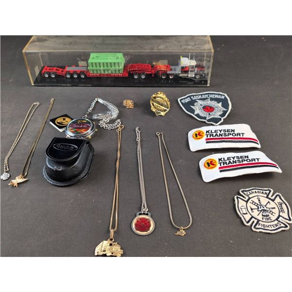 Peterbilt Watch, Truck Jewelry, Patches, and Model Truck