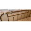 Image 1 : Brass Bed Frame with Porcelain Floral Accents and Mattress