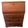 Image 1 : Wooden Secretary Desk with Drawers and Drop-Front Writing Surface