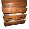 Image 4 : Wooden Secretary Desk with Drawers and Drop-Front Writing Surface