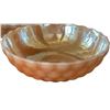 Image 7 : Stone and Brass Candlestick Holder with Carnival Glass Bowls