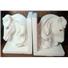 Image 9 : Equestrian Themed Book Collection with Porcelain Horse Head Bookends