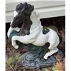 Image 1 : Painted Concrete Horse Garden Statue