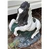 Image 2 : Painted Concrete Horse Garden Statue