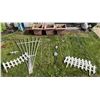 Image 1 : Metal Garden Trellises and Three Plastic Plant Pots