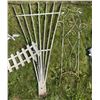 Image 2 : Metal Garden Trellises and Three Plastic Plant Pots