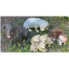 Image 1 : Five Dog Lawn Ornaments, Mixed Materials