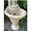 Image 3 : Concrete Bird Bath with Girl and Well Motif