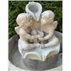 Image 2 : Concrete Garden Bird Bath with Cherub Figures