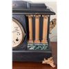 Image 4 : Ingraham Mantel Clock with Ornate Columns and Decorative Metal Accents