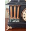 Image 5 : Ingraham Mantel Clock with Ornate Columns and Decorative Metal Accents