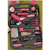 Image 2 : Apollo Pink Tool Set, Black & Decker Mouse Sander, and Jobmate Laser Level