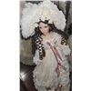Image 1 : Porcelain Victorian-Style Doll with Lace Dress and Bonnet