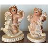 Image 7 : Angel Figurines and Bell Set, Ceramic and Metal, 7 Pieces