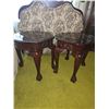 Image 1 : Wood Side Tables with Glass Tops
