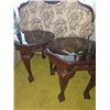Image 3 : Wood Side Tables with Glass Tops