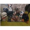 Image 1 : Dog Figurines and Plush Toys Collection with Treat Jars