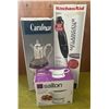 Image 1 : Kitchen Aid Immersion Blender, Zellers Silver Plated Carafe, Salton Gravy Warmer