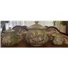 Image 2 : Mushroom Ceramic Canister and Tableware Set, 13 Pieces
