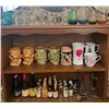 Image 1 : Barware Collection With Glasses, Mugs, Mini Bottles, and Accessories