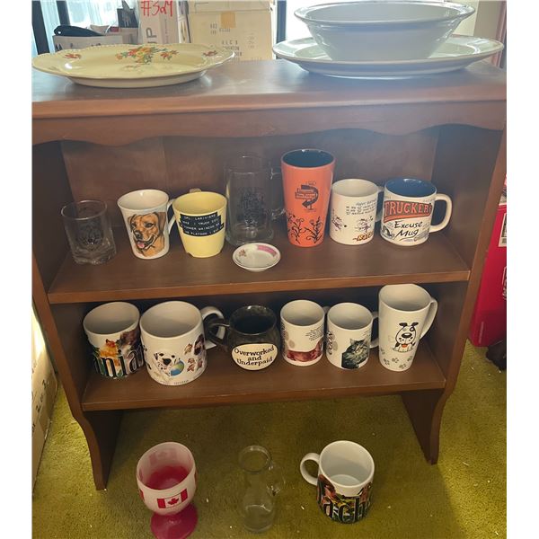 Mugs, Glassware, Platters, and Bowls Lot