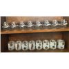 Image 1 : Libbey St. Clair Glass Sets with Winter and Leaf Motifs, Boxed