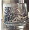 Image 2 : Libbey St. Clair Glass Sets with Winter and Leaf Motifs, Boxed