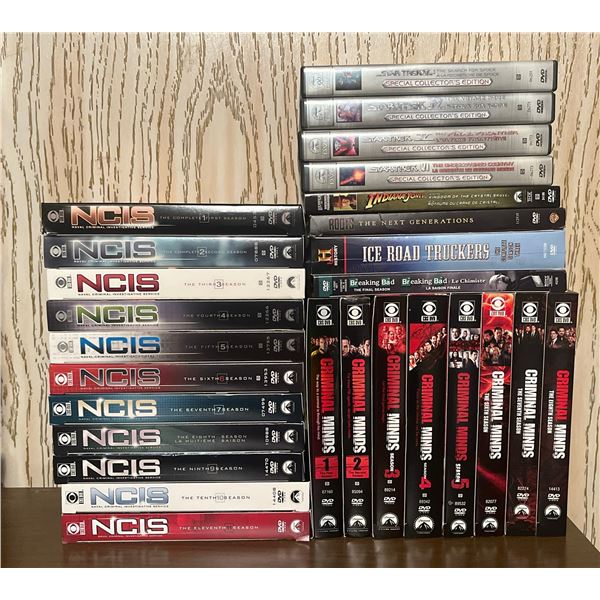Box Set DVDs: NCIS, Criminal Minds, Star Trek