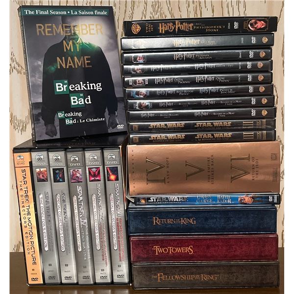 DVD Box Set Collection: Breaking Bad, Harry Potter, Star Trek, Star Wars, Lord of the Rings