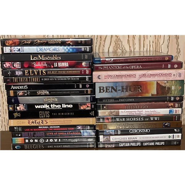 DVD and Blu-ray Movies and Concerts