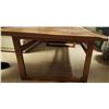 Image 2 : Rectangular Wood Coffee Table with Open Sled Legs