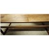 Image 3 : Rectangular Wood Coffee Table with Open Sled Legs