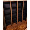 Image 1 : Four-Section Adjustable Shelving Unit with Wood Trim