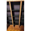 Image 2 : Four-Section Adjustable Shelving Unit with Wood Trim